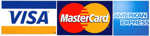 Supported credit and debit cards.