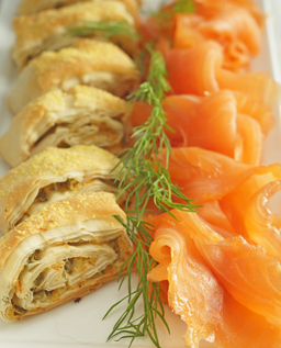 Ilene and Freddie's Smoked Salmon and Cream Cheese Rolls Recipe